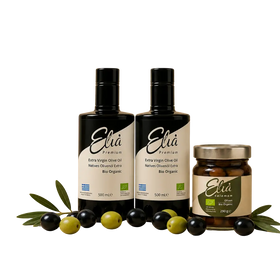 2x Elia Premium 500ml + 1x Kalamon Oliven GRATIS